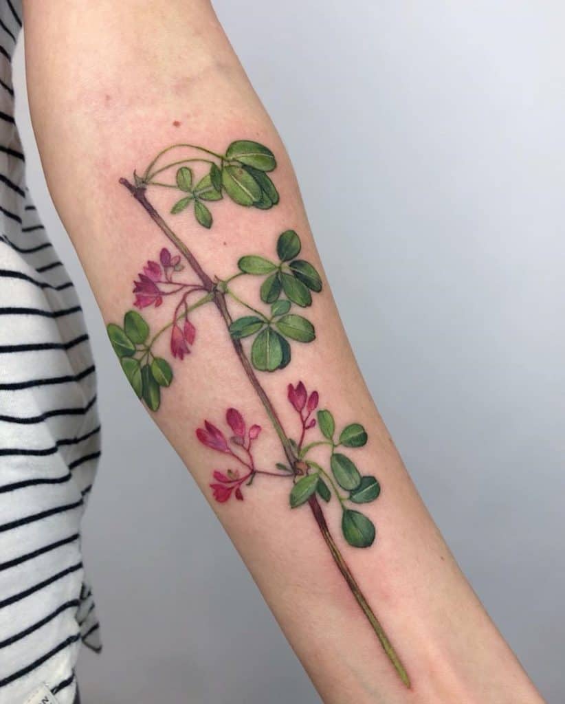 floral 3d tattoo