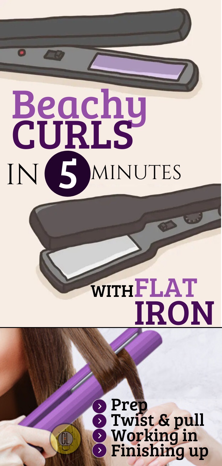 curl hair with a flat iron like a pro