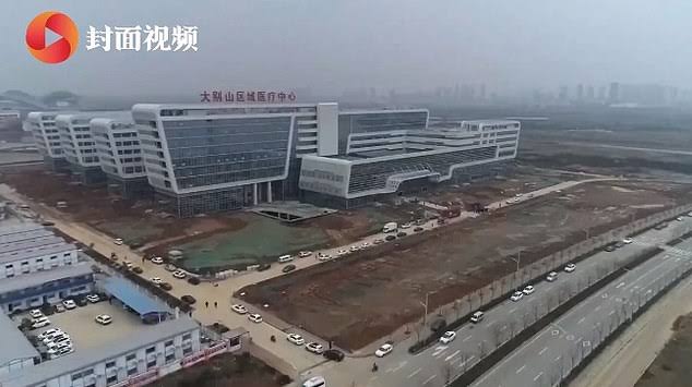 One of two coronavirus hospitals built in seven days, Wuhan, China.