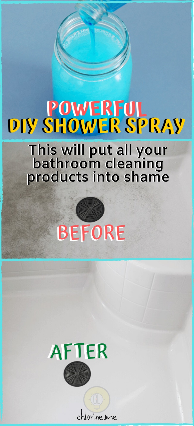 powerful diy shower spray