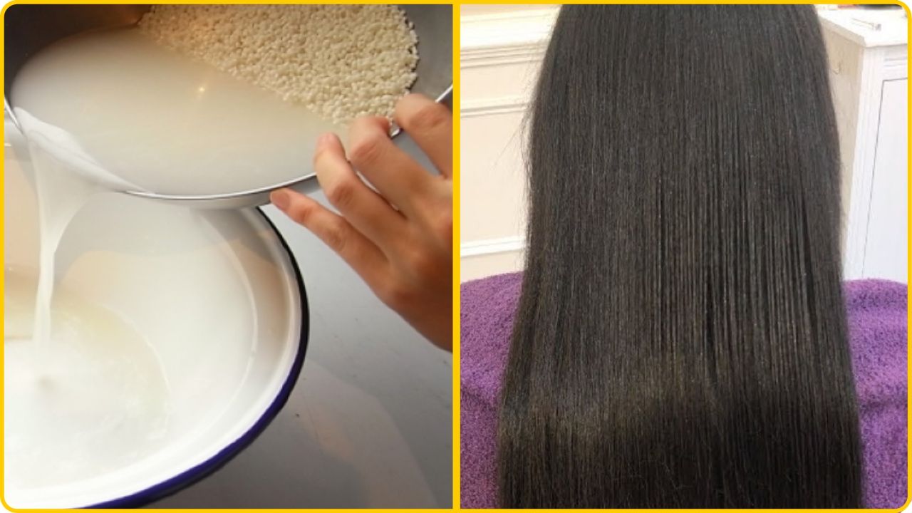 rice water hair growth recipe for strong hair