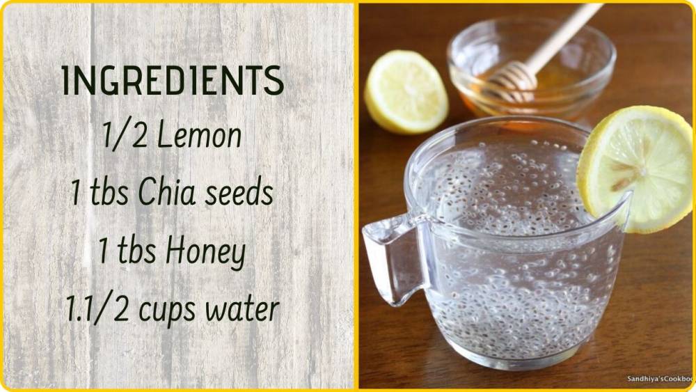 Lemon-chia seed drink
