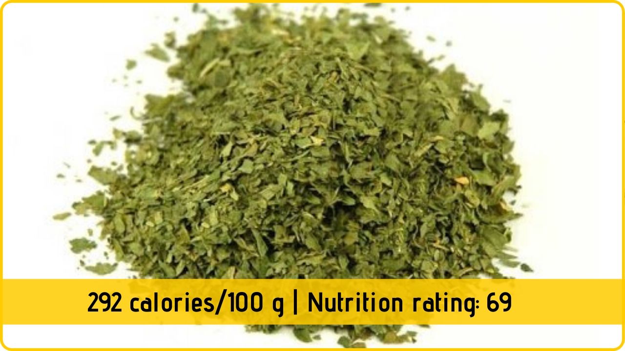 dried parsley nutrition and health benefits