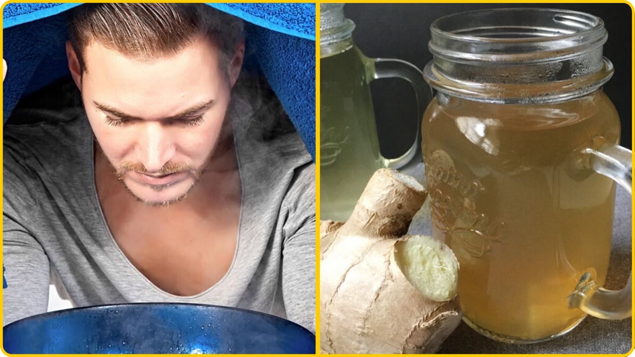 ginger tea for stuffed nose chest gongestion