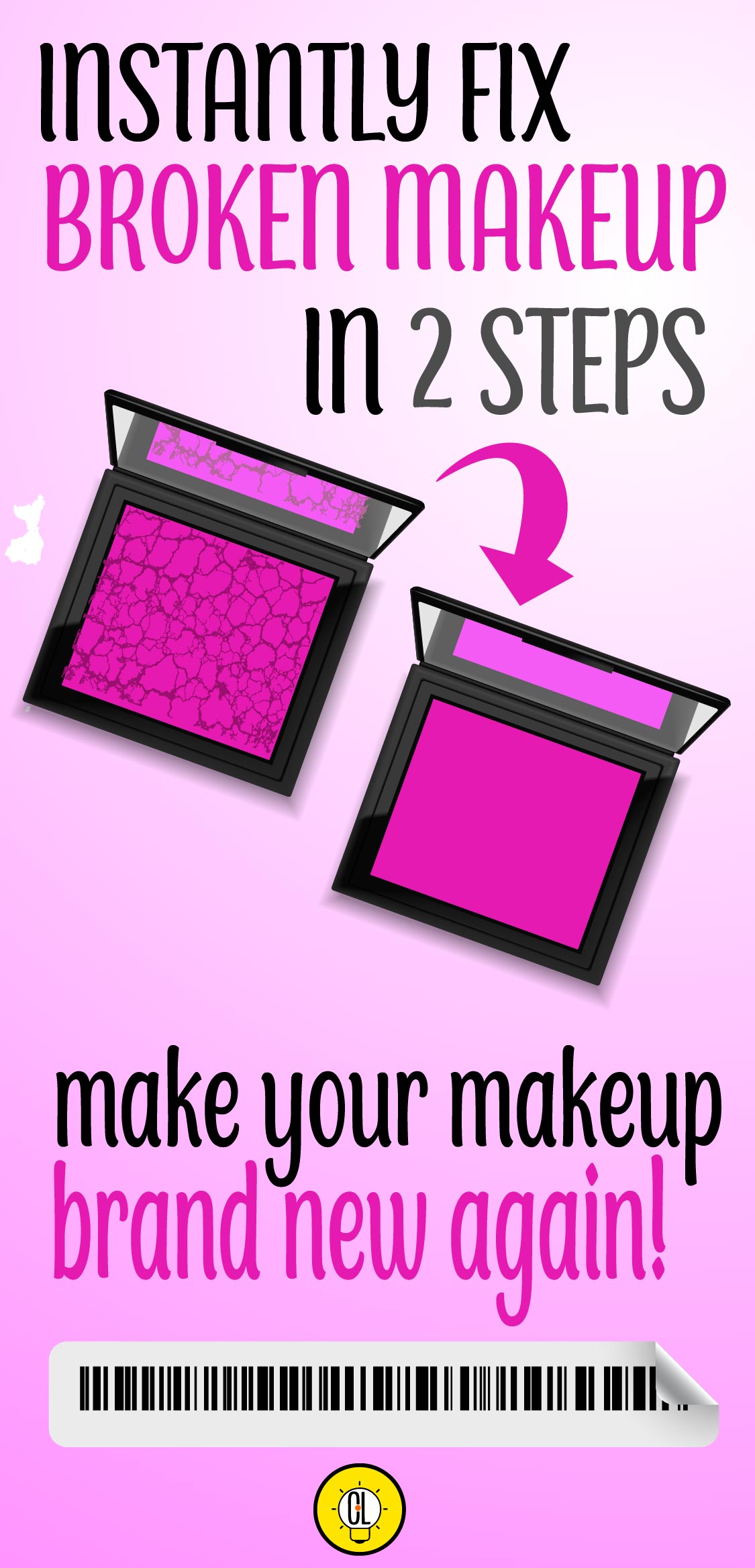 fix broken makeup in 2 steps