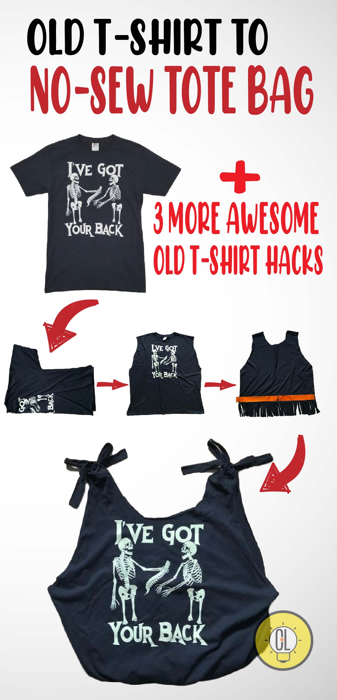 4 ways to repurpose your old t-shrit hacks