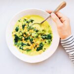 coconut curry with chickpeas and spinach