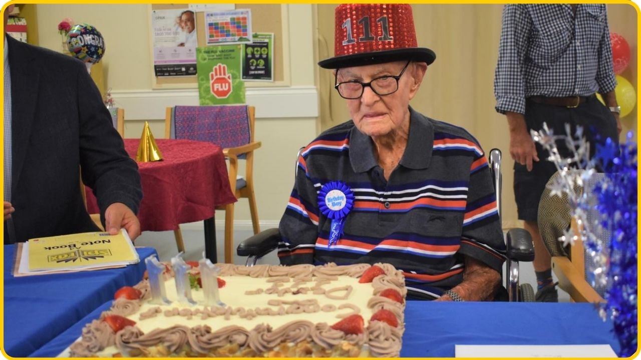 oldest man in australia celebrates his 111 birthday