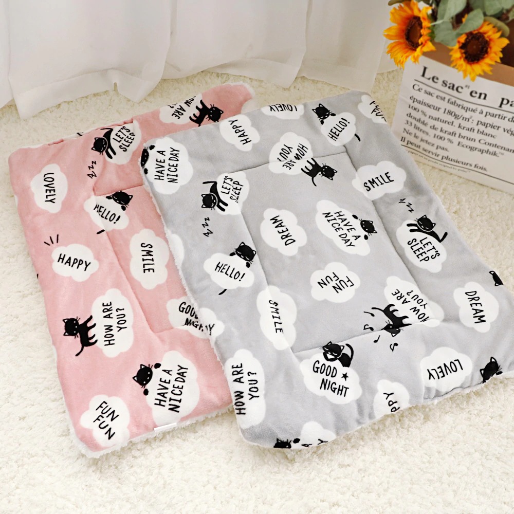 et Dog Bed Mat Soft Fleece Puppy Cat Blanket Dog Mattress