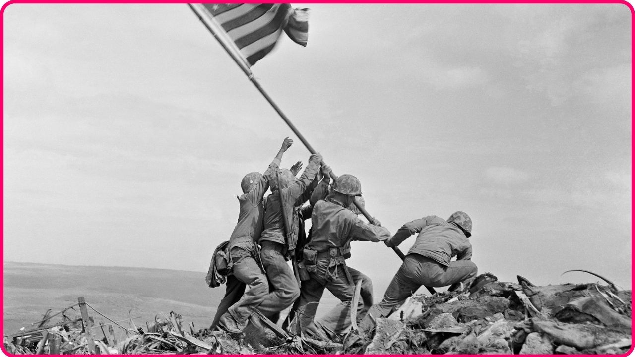 Raising the Flag on Iwo Jima 1945