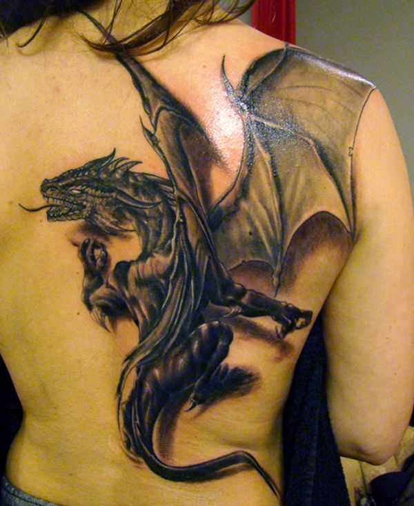 dragon 3d tattoos for women