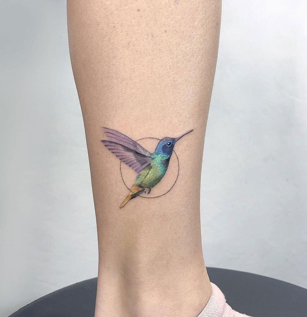 hummingbird 3d tattoos for women