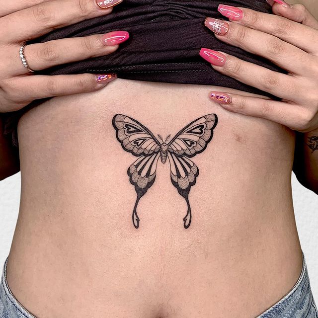 swallowtail butterfly tattoo design ideas