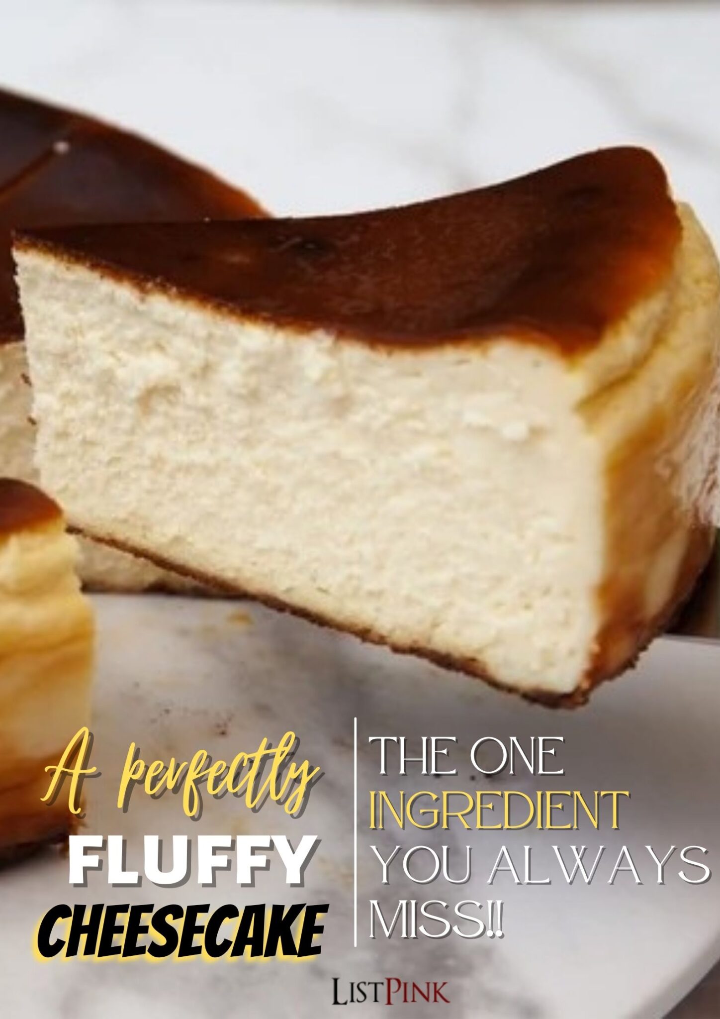 A Perfectly Fluffy Cheesecake: One Ingredient You Always Miss - Listpink