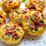 Egg muffins with ham and vegetables