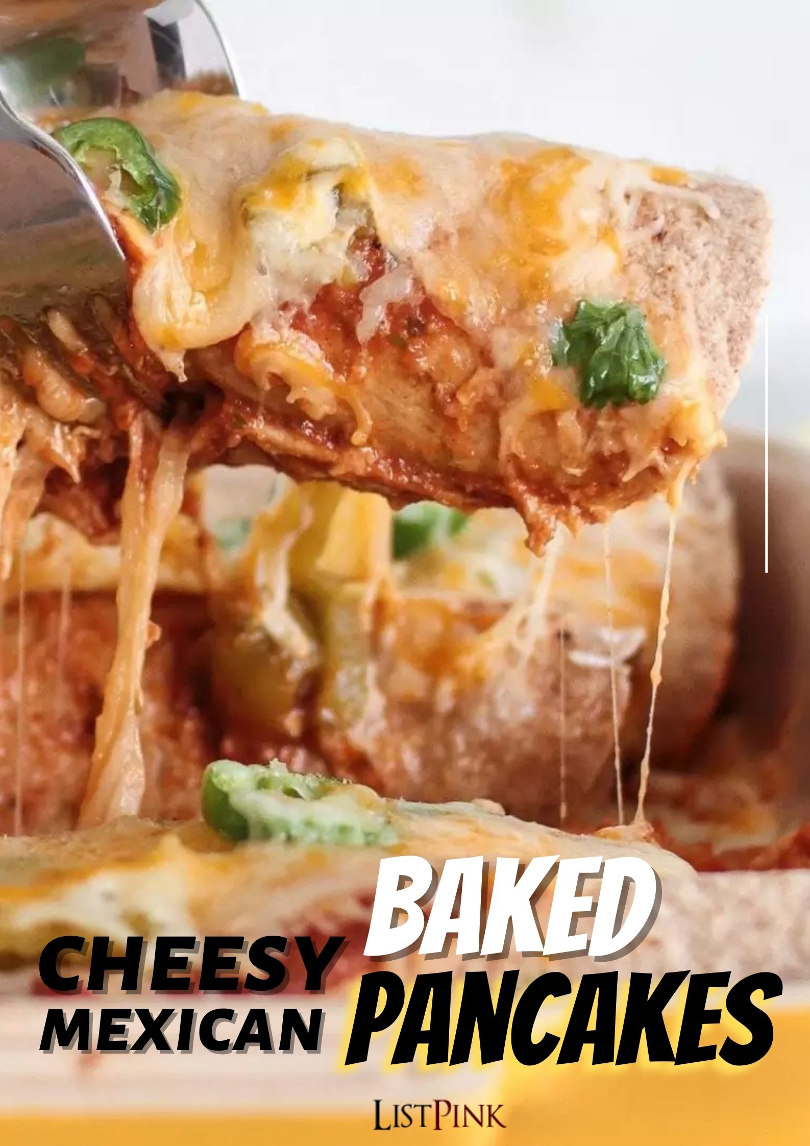 baked cheesy pancakes mexican