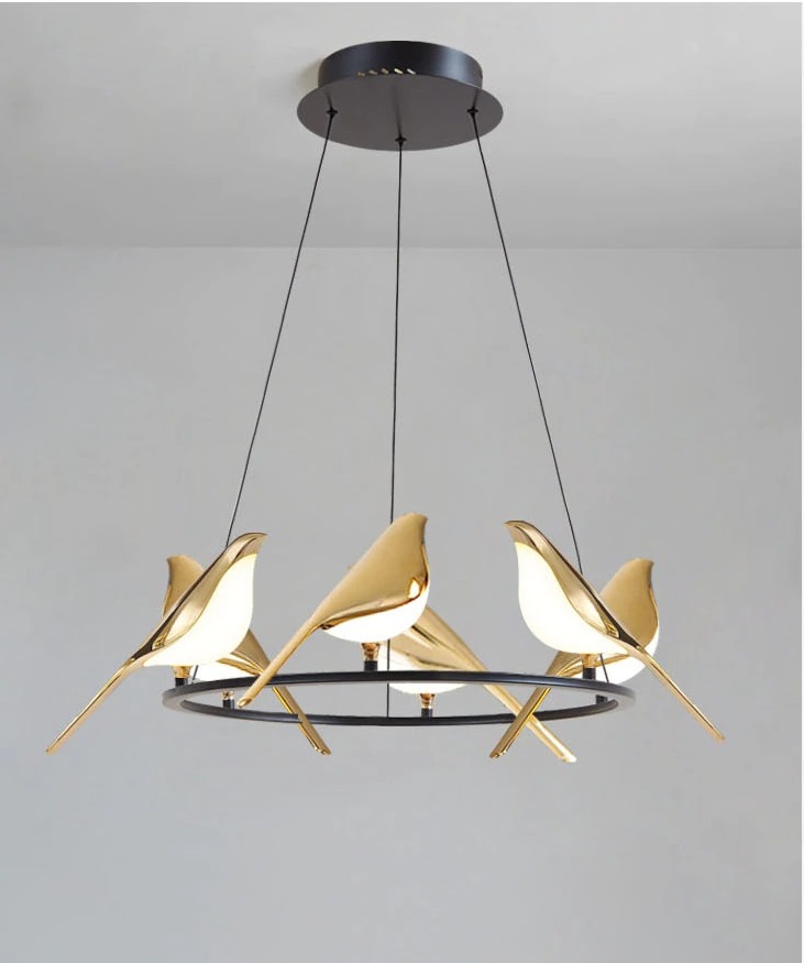modern bird chandilier lightining
