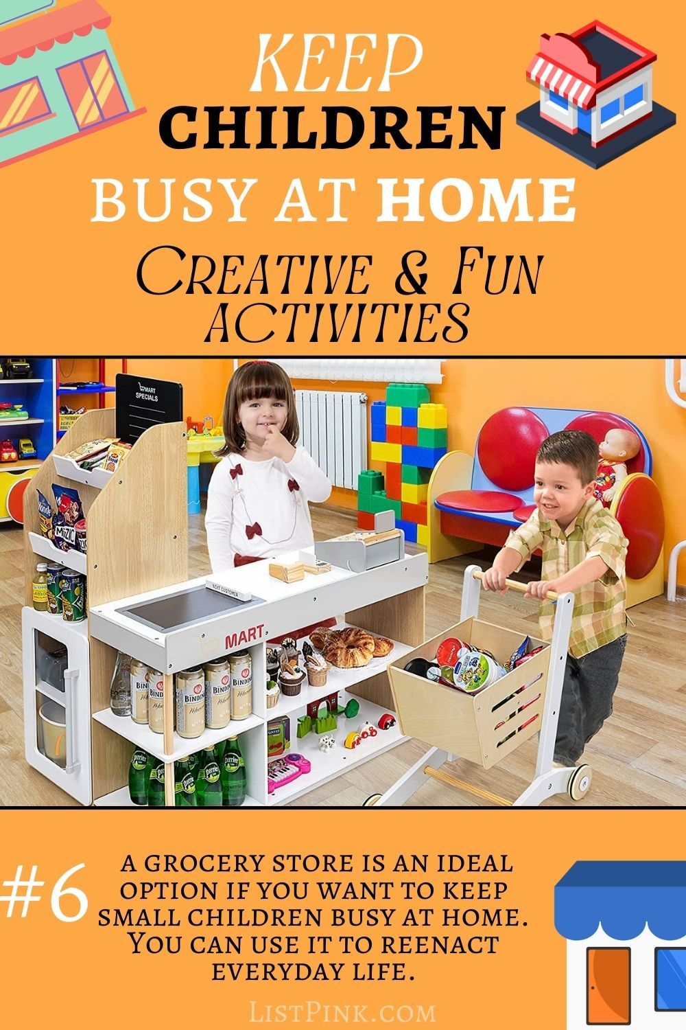 grocery store for kids indoor activities